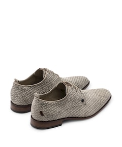 Greg braid heren veterschoenen beige