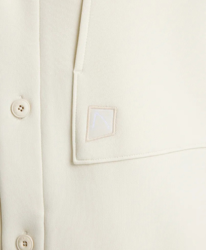 Heren overshirt ecru