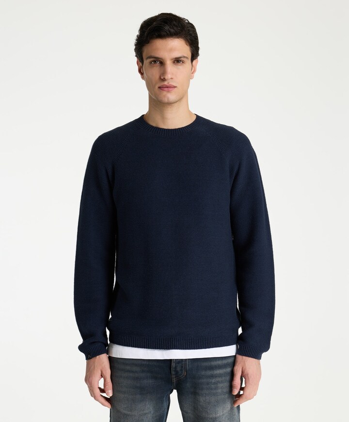 Heren trui blauw
