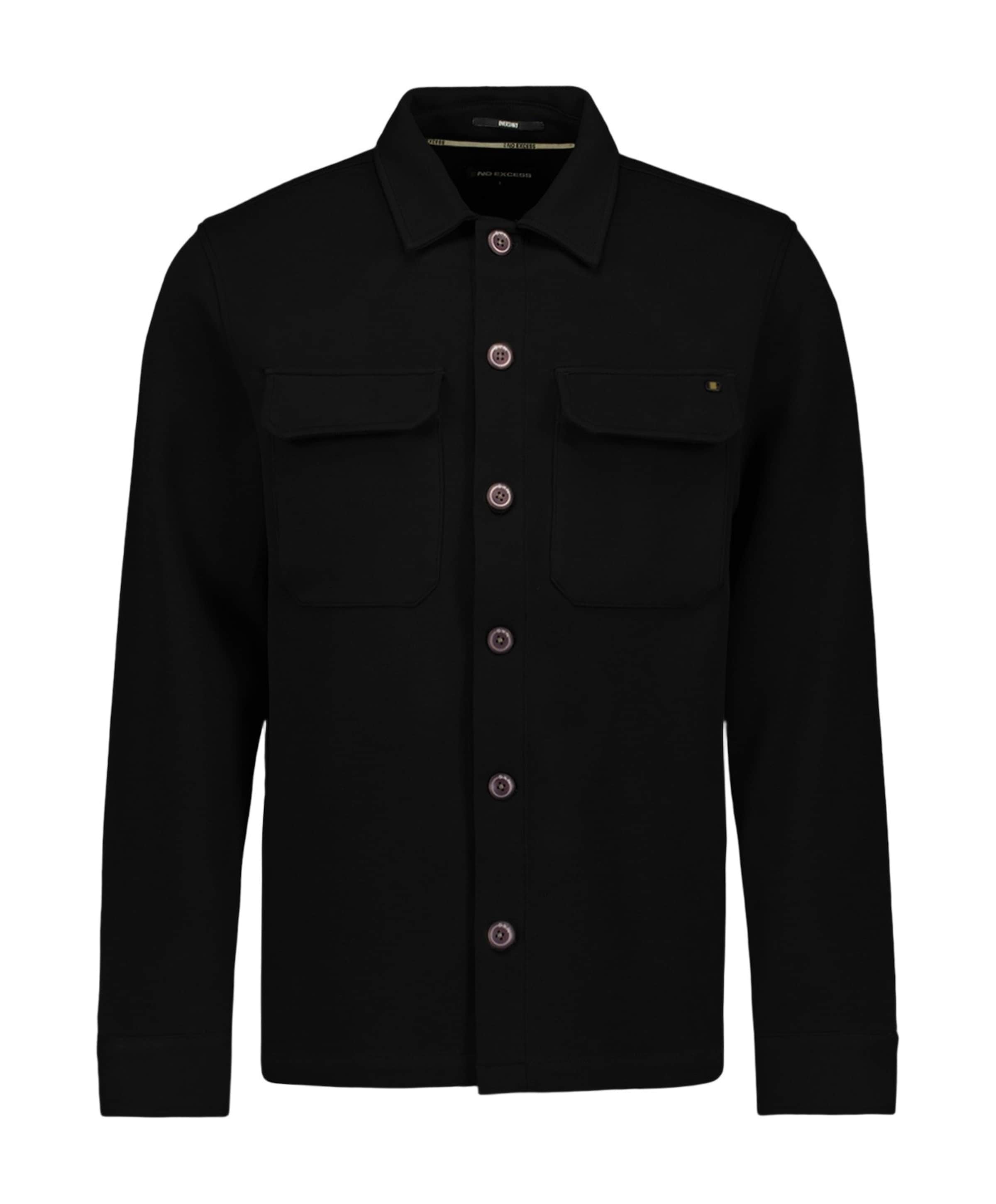 Heren overshirt zwart