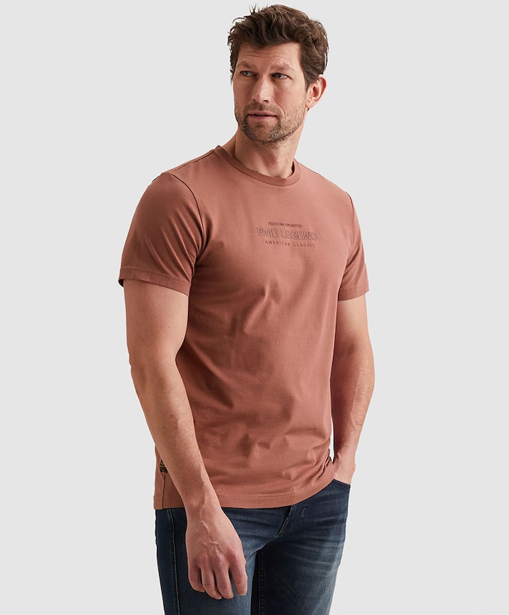 Heren t-shirt bordeaux