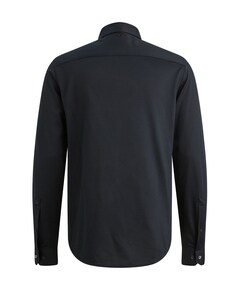 Heren overhemd lange mouw blauw