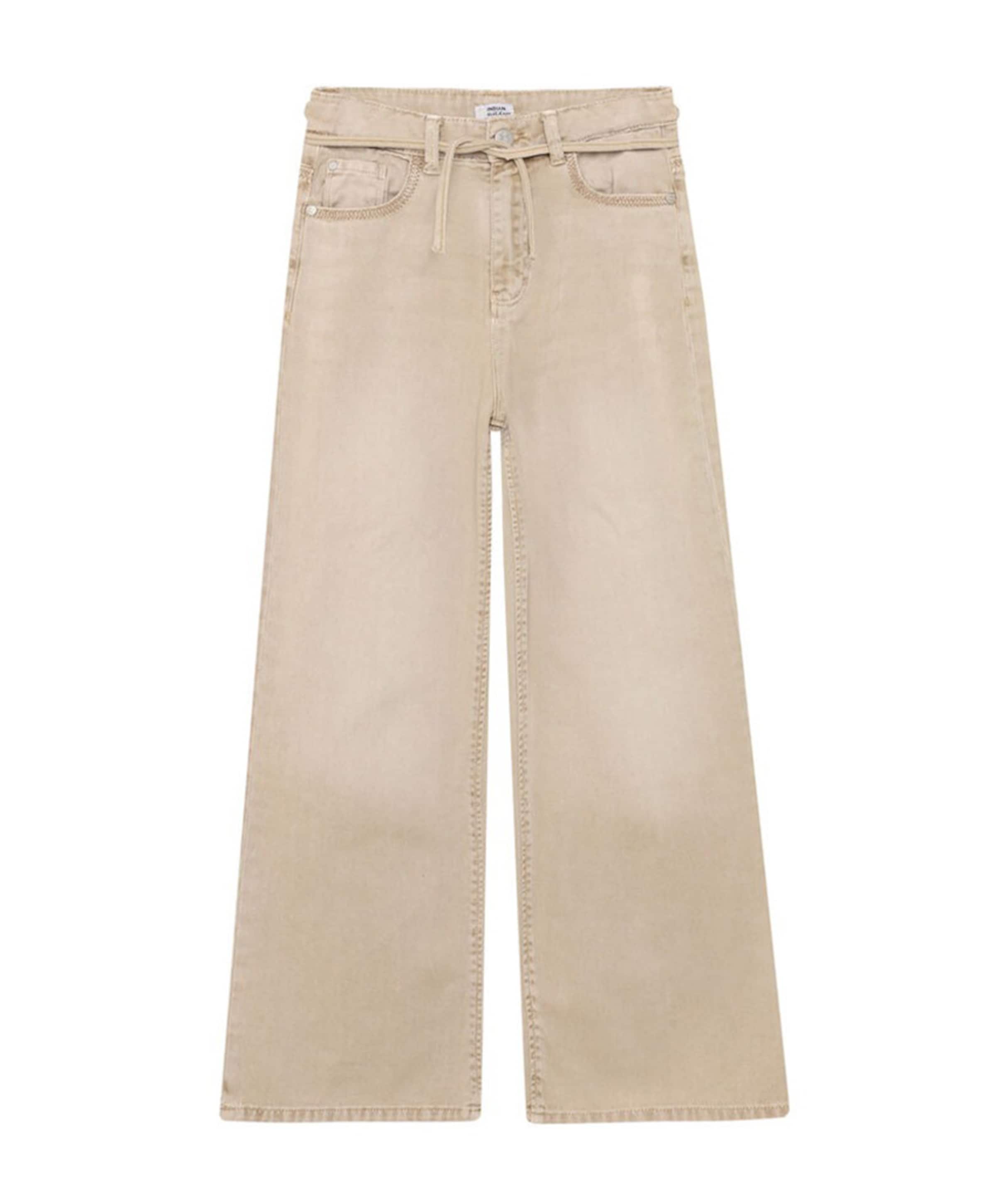 Extra Wide Fit Beige meisjes jeans beige
