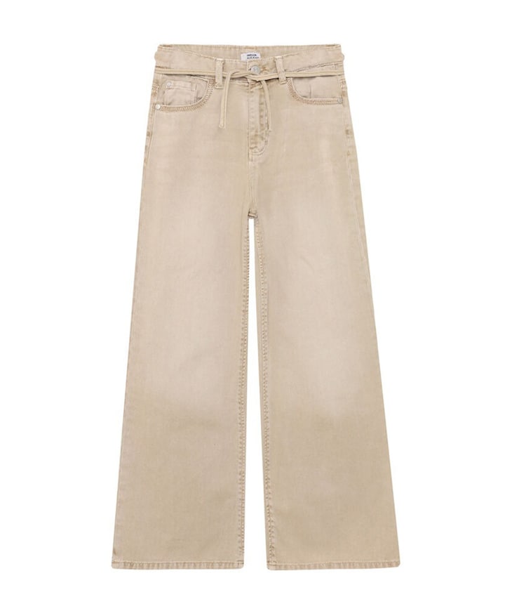 Extra Wide Fit Beige meisjes jeans beige