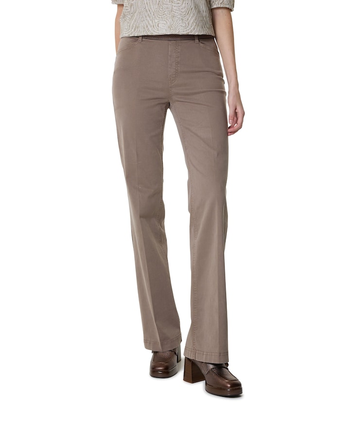 Pull On Slim dames broek beige