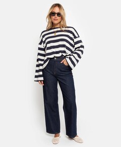 Dames longsleeve blauw