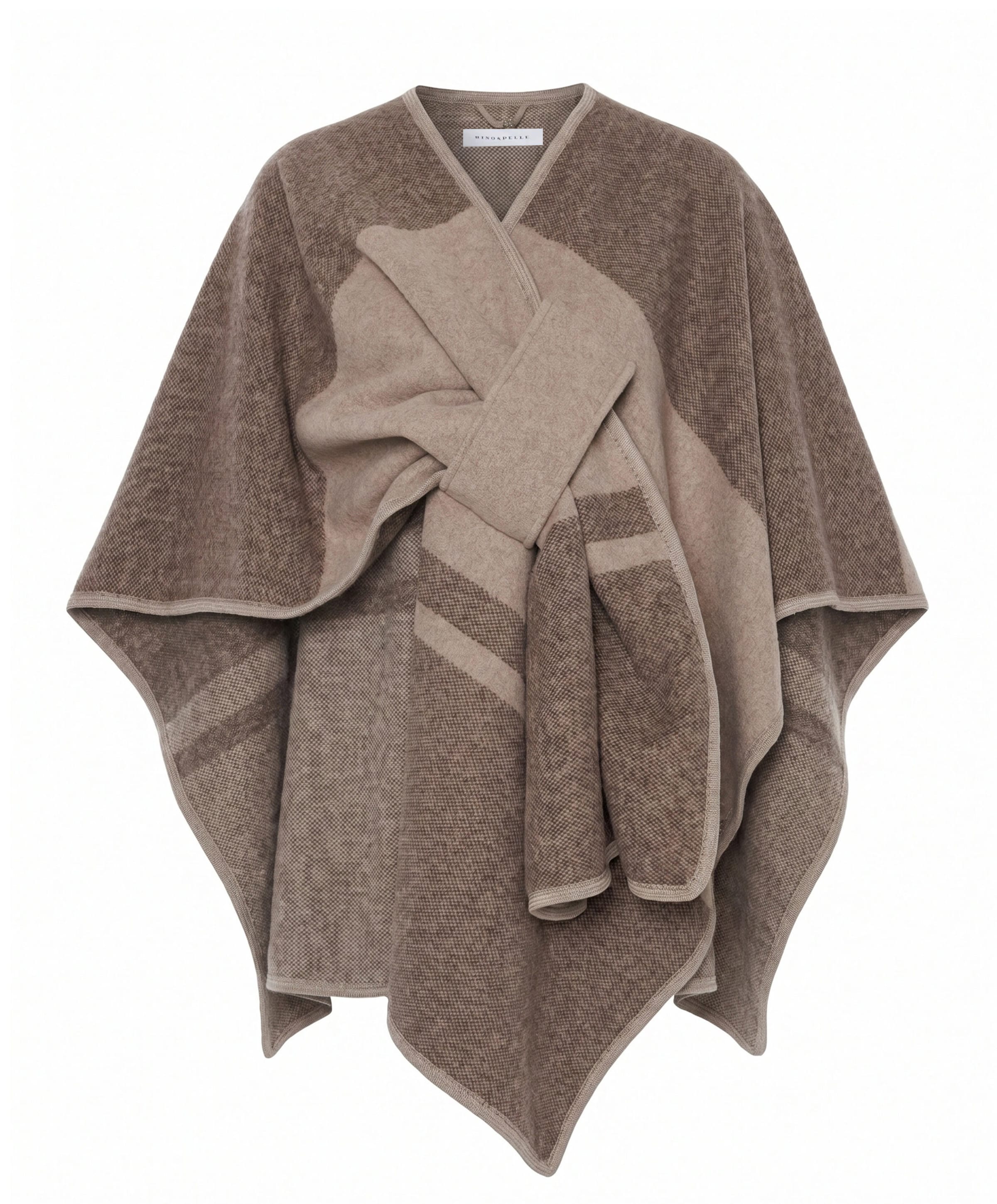 Dames cape beige