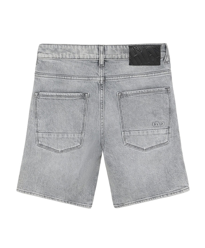 Wide Denim Grey Jeans jongens korte broek grijs