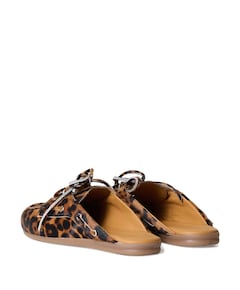 Boat Loafer Mule  dames clogs beige