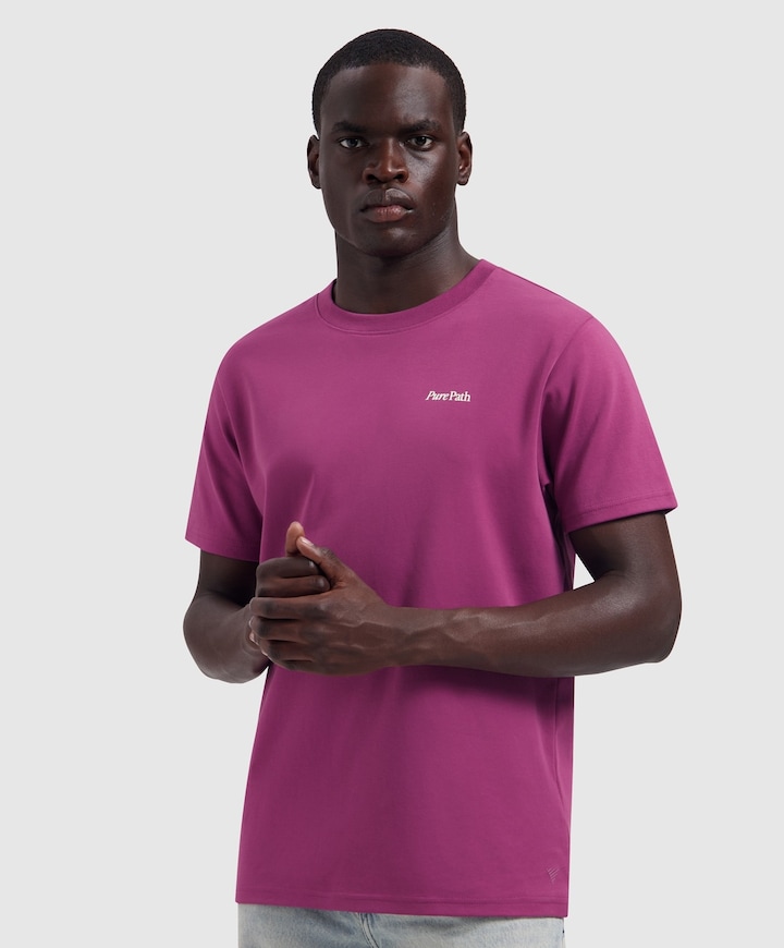 Heren T-shirt paars
