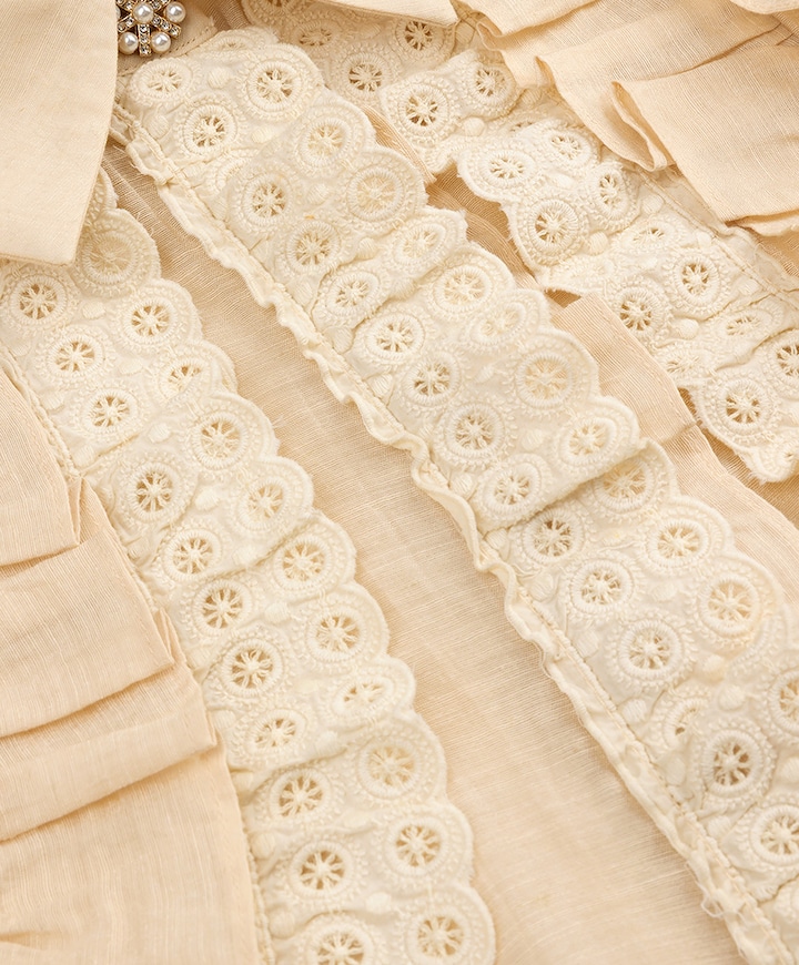 Dames top beige