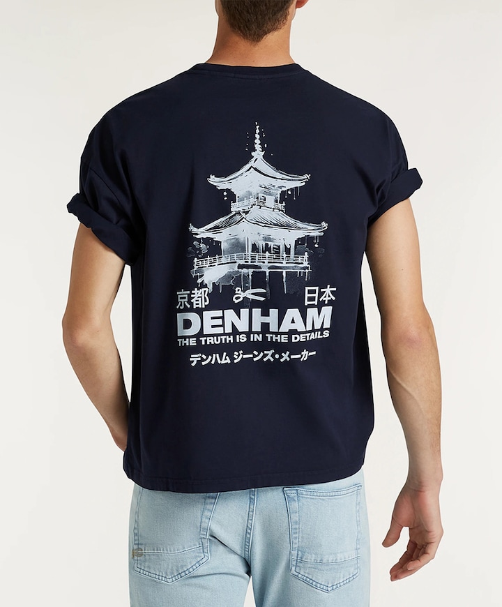 Heren T-shirt blauw