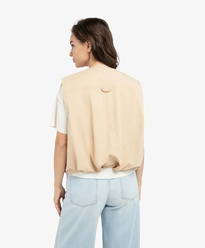 Dames bodywarmer beige