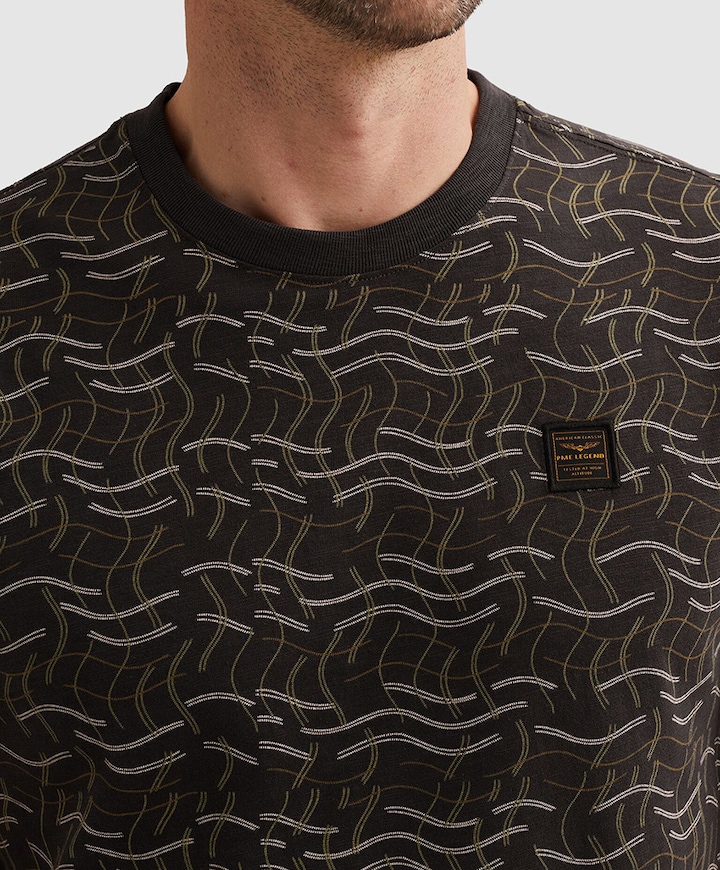 Heren T-shirt bruin