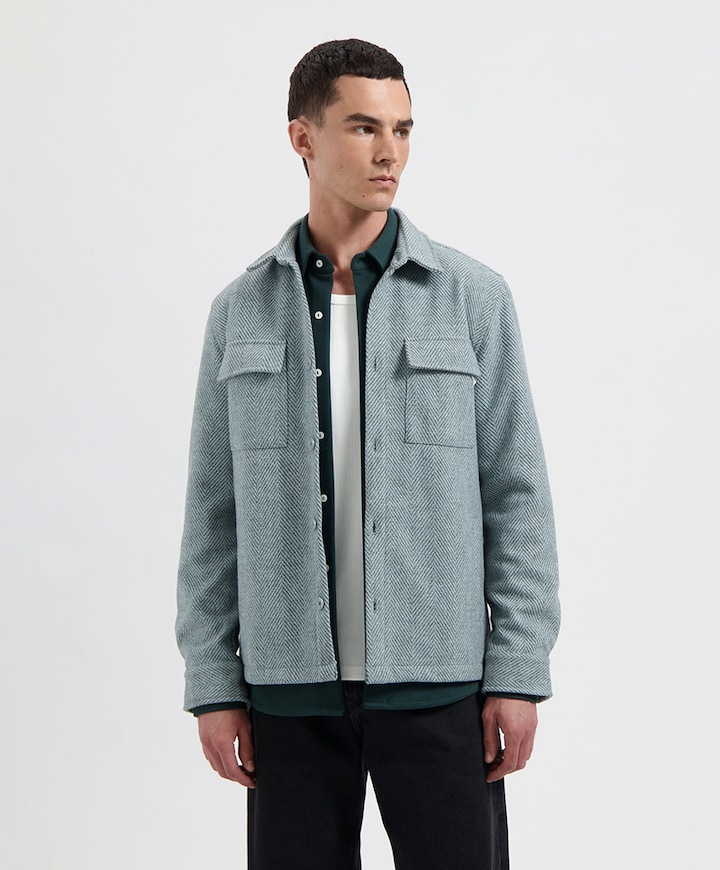 Heren overshirt groen
