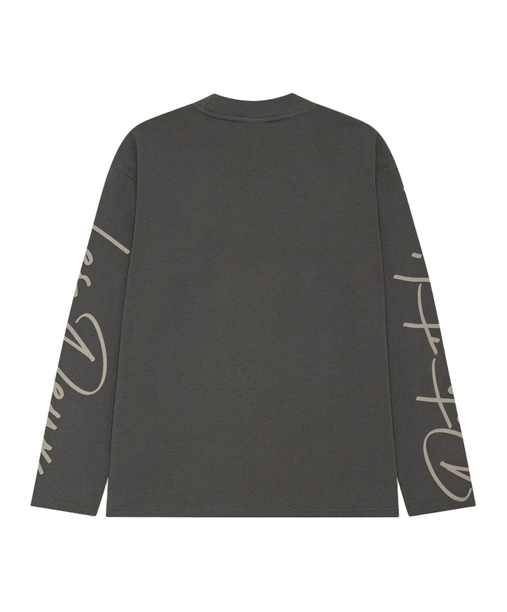 Heren longsleeve grijs