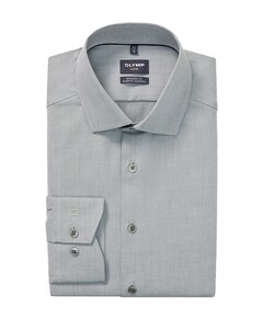 Heren overhemd lange mouw groen