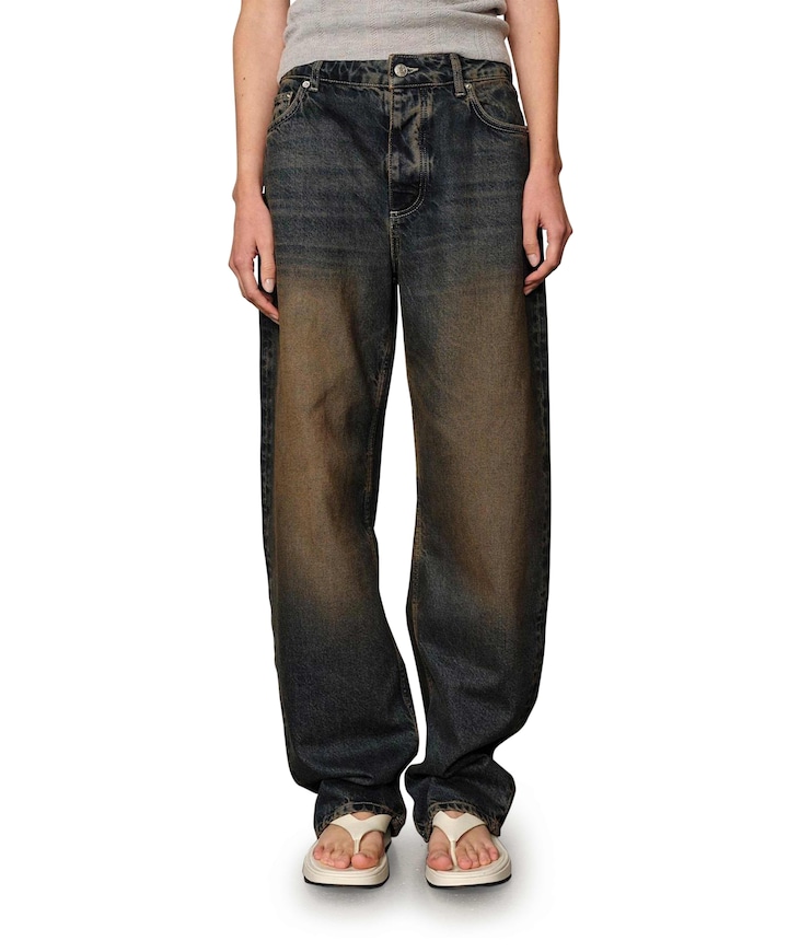 Lulu dames jeans bruin
