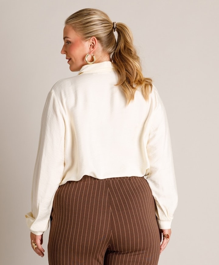Dames blouse beige