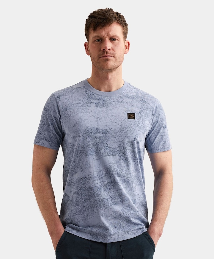 Heren T-shirt blauw