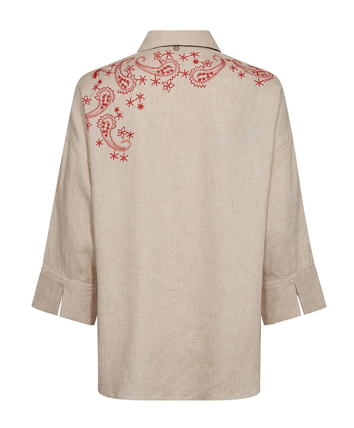 Dames blouse beige