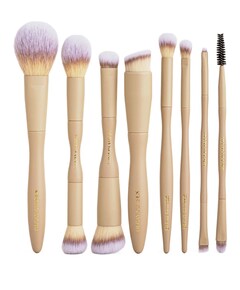 Make-up kwasten set bruin