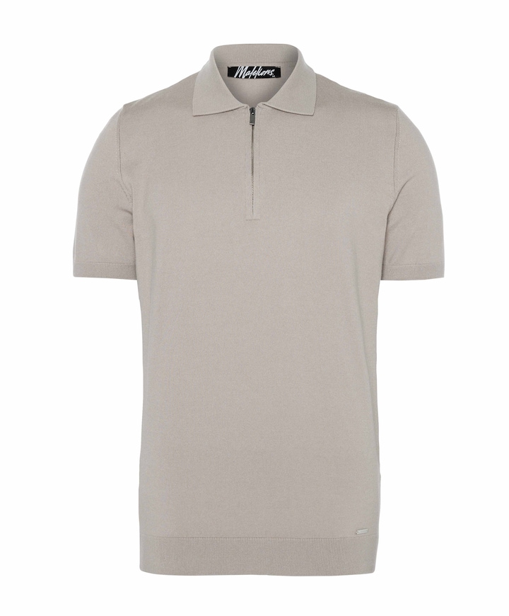 Heren polo beige