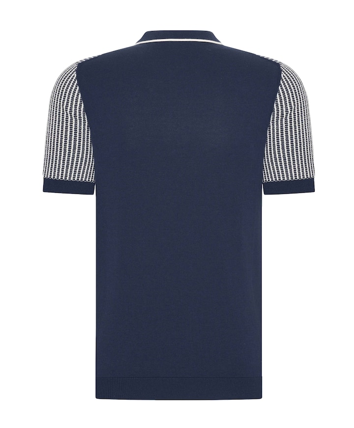 Heren polo blauw