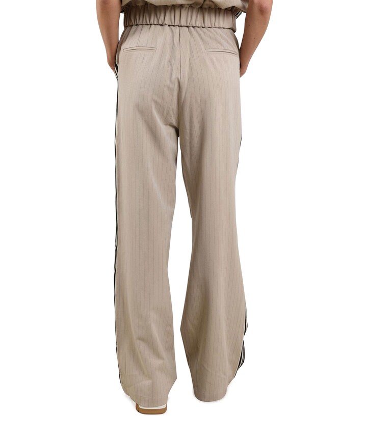 Vera Stripe broek beige