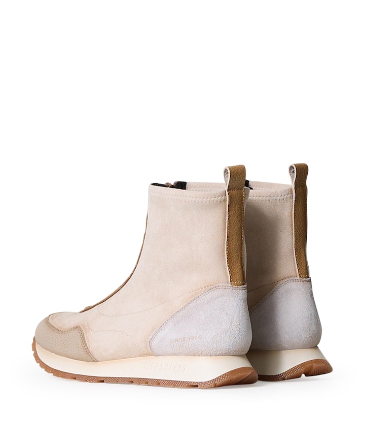 Kansas dames enkellaarzen beige