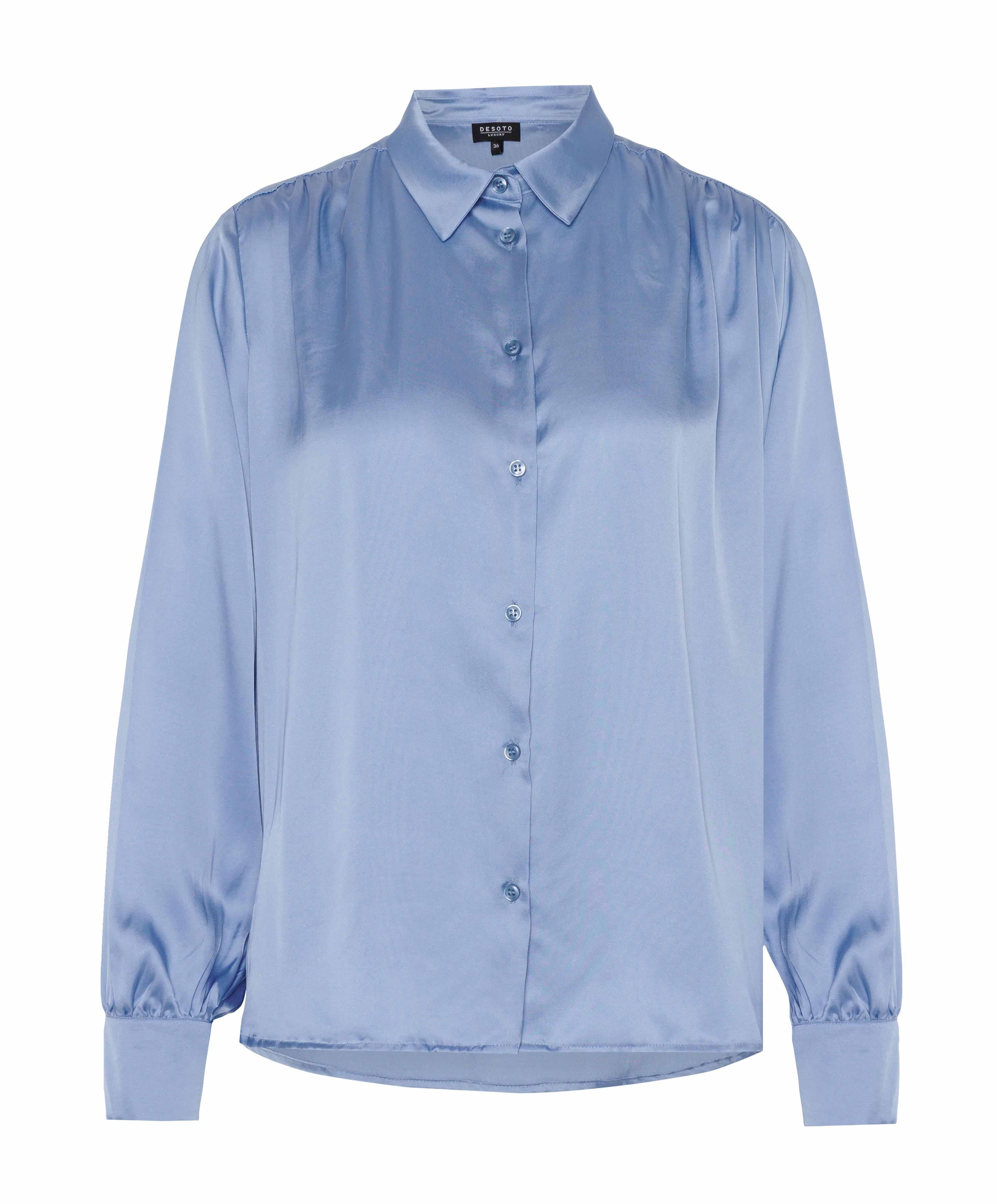 Dames blouse blauw