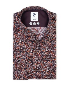 Overhemd lange mouw bordeaux