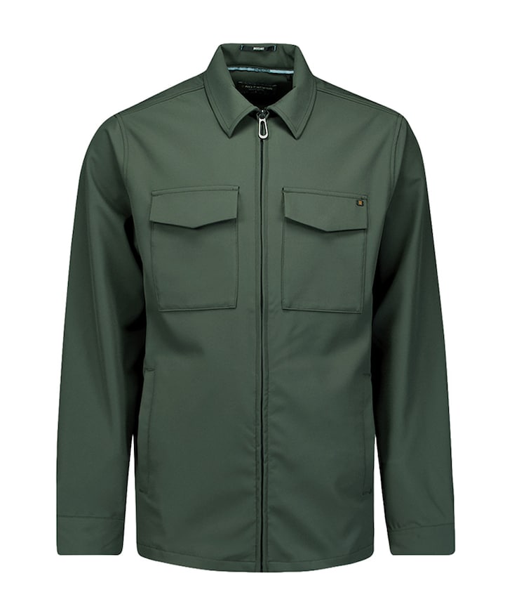 Heren overshirt grijs