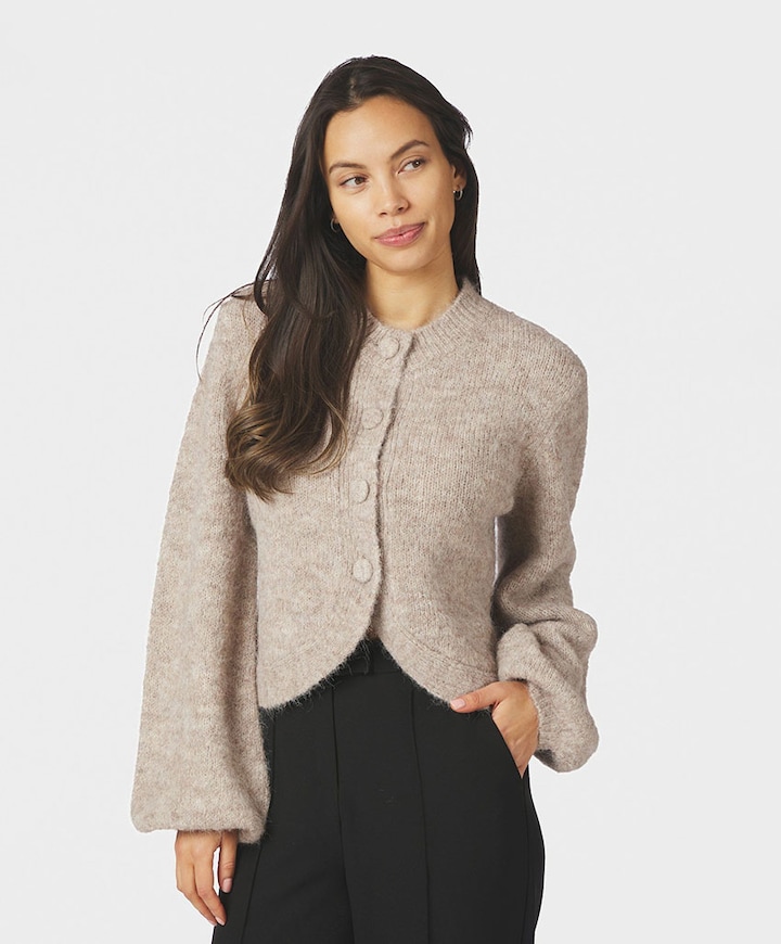 Dames vest beige