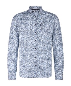 Overhemd lange mouw blauw