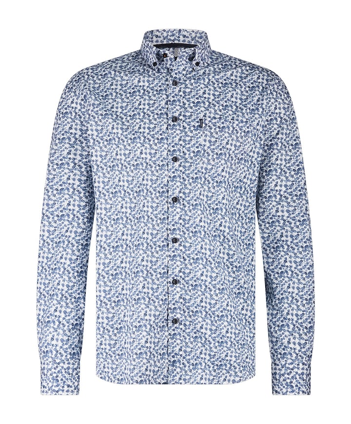 Overhemd lange mouw blauw