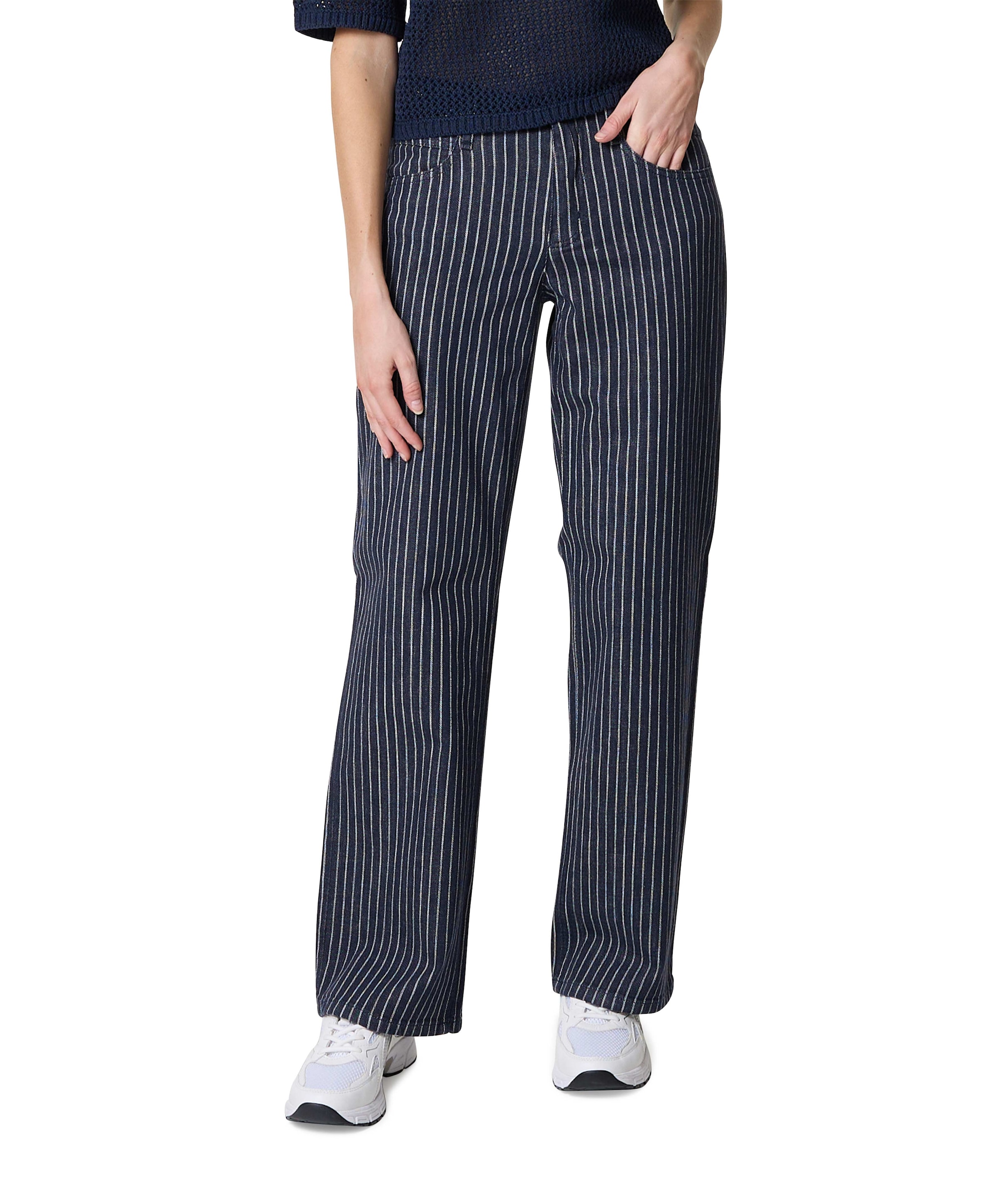 Liv New Wide dames jeans blauw