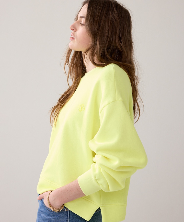 Dames sweater geel