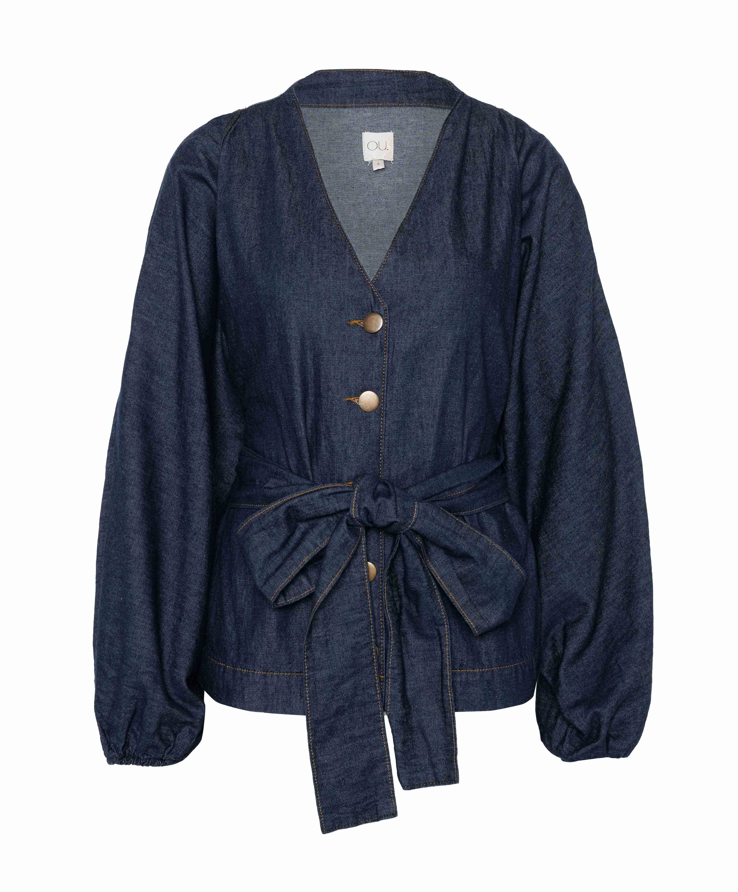 Dames blouse blauw