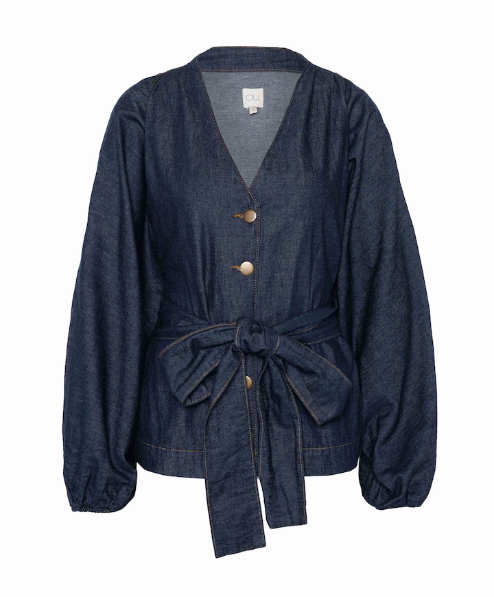 Dames blouse blauw