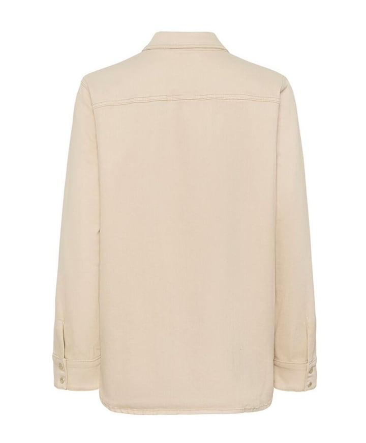 Dames spijkerblouse beige