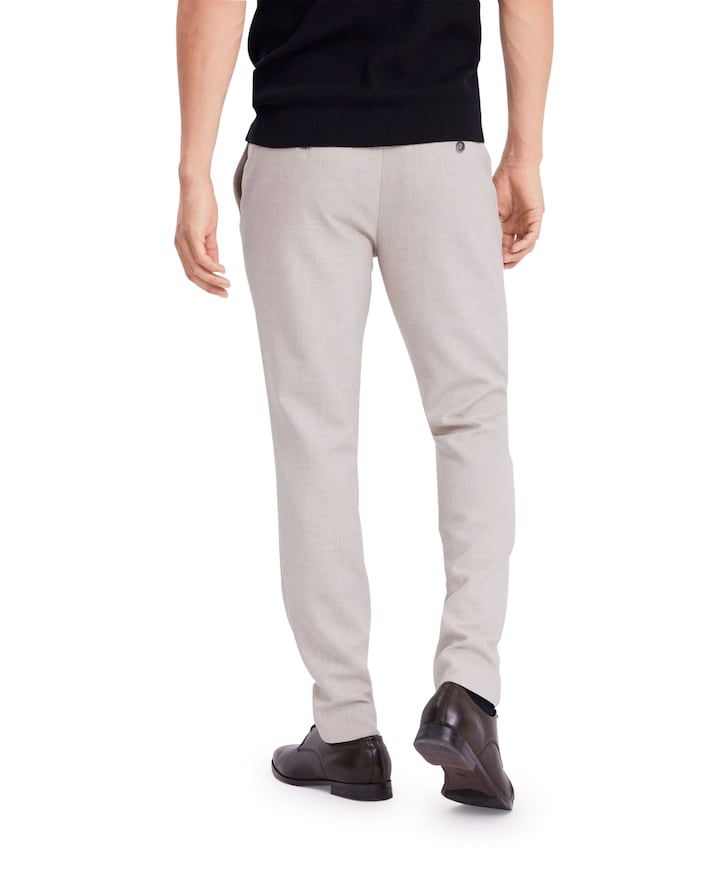 JOSHPL 085 SILVER SAND MELANGE heren broek beige