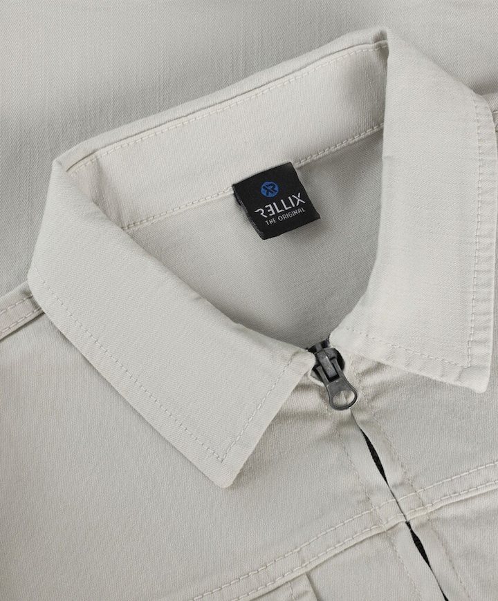 Jongens overhemd lange mouw grijs