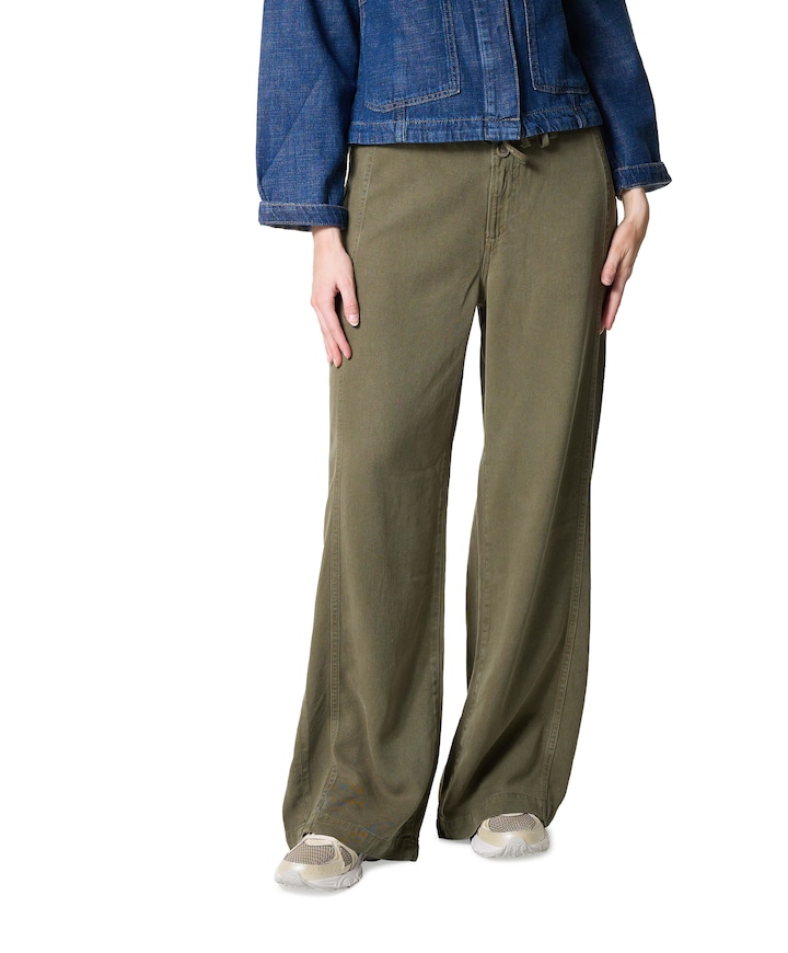 MMEmilia Elastic dames broek groen