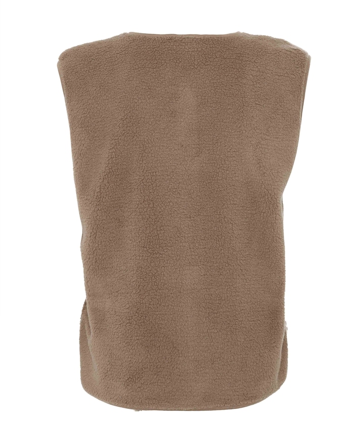 Dames gilet beige