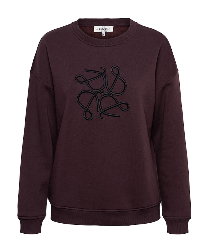 Dames sweater bordeaux