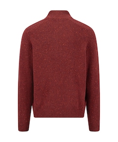 Heren trui met rits rood