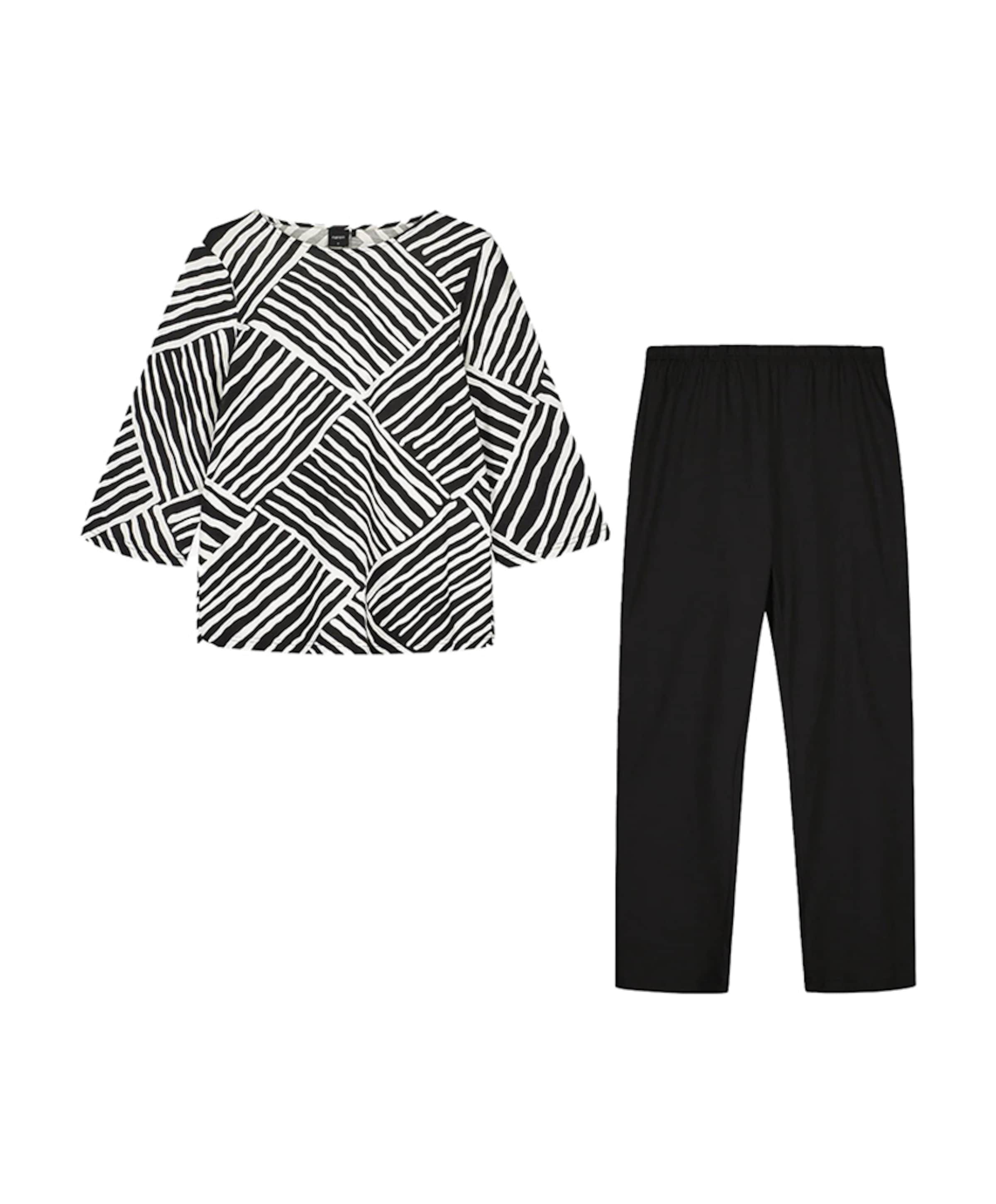 Dames pyjamaset zwart