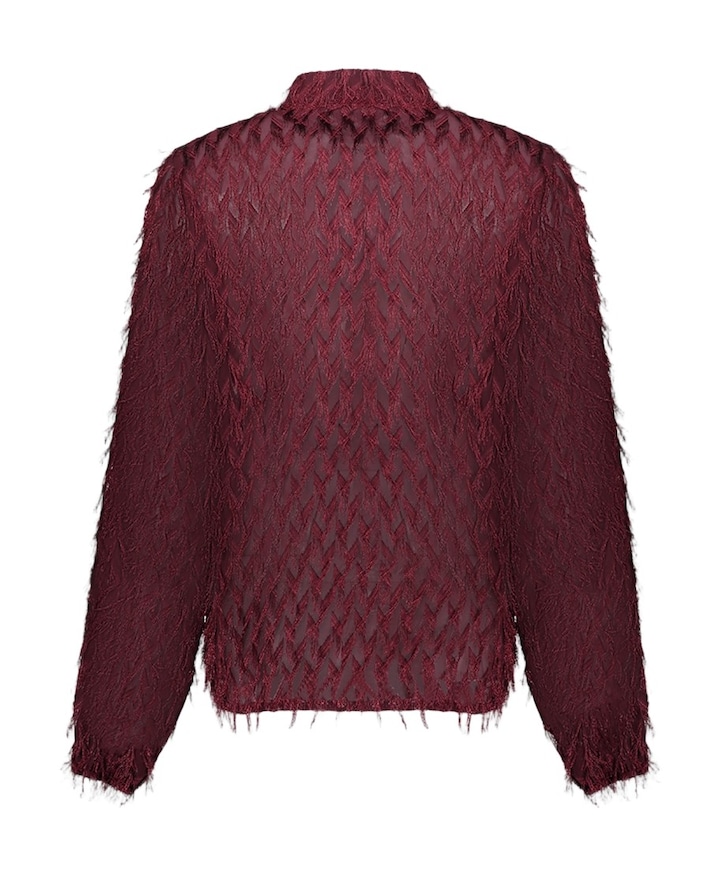 Dames blouse bordeaux