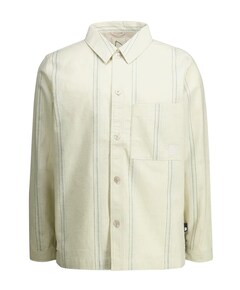Heren overhemd lange mouw beige